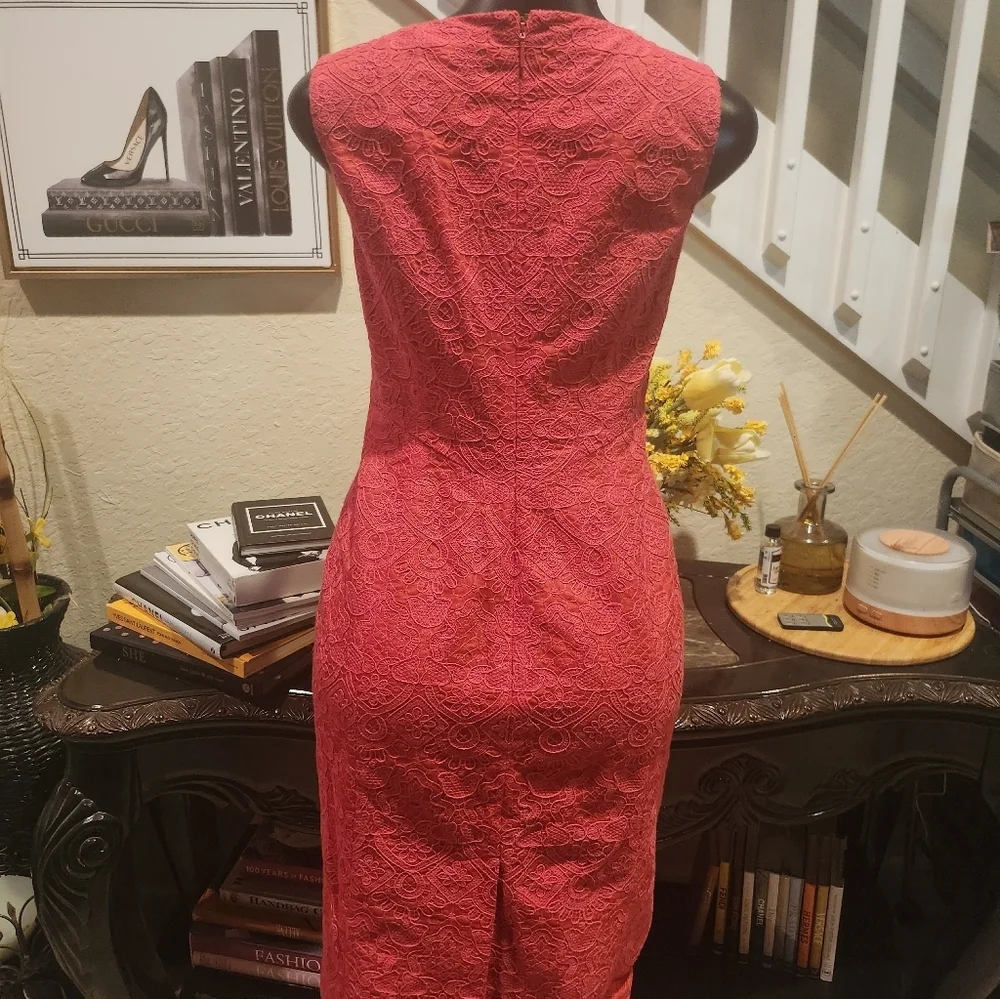 Tory Burch Cameron V-Neck Sleeveless Sheath Dress size 6